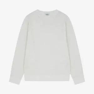 지이크 26SS 아이보리 와플조직 텍스쳐 모크넥 풀오버 니트 SSUMUB52355830