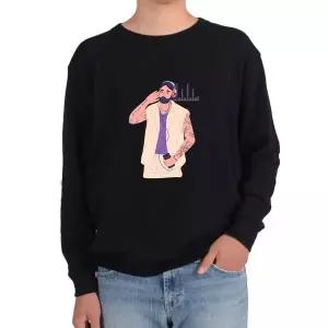 기모맨투맨 패셔니스타 타투맨 핸드폰 이어폰 헤드폰 음악그림