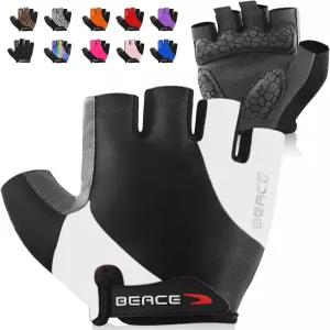 남녀용 자전거 BEACE 장갑 5MM 통기성 미끄럼 방지 충격 흡수 패드 체육관 모터사이클 경량 산악