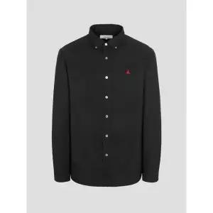 빈폴 25FW 남녀공용 플레인 솔리드 셔츠 - 블랙 BC5864C155