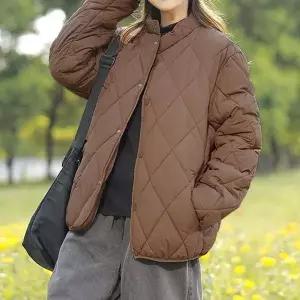 여성 3컬러 데일리 캐주얼 퀄팅 패딩 점퍼 WS JP33 점퍼 아우터 겨울