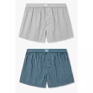 [EMPORIO ARMANI](대전신세계)남성 볼드 스트라이프 이글 패치 트렁크 2종 SET(0816112088,0816112090)