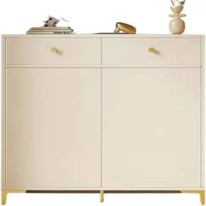 서랍이 있는 신발 캐비닛 현대적인 독립형 팁핑 랙 입구용 정리함 열린 디스플레이 테이블 강력한 하중