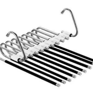 [JED] 논슬립 9구 스테인리스 접이식 의류걸이 바지걸이 바지정리대