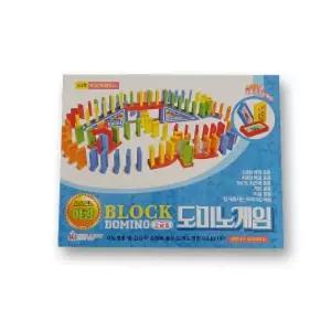 도미노 블럭 게임 125p놀이 장난감 키즈 어린이 도형쌓기 쌓기