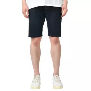 남자 여름 라이크라 5부 진청 청 반바지 허리 스판 4031