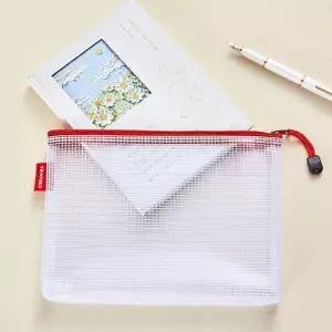 두껍고 튼튼한 PVC 방수 투명 지퍼 파우치 지퍼백 A5