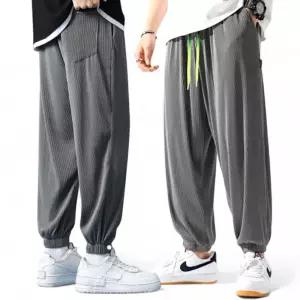 남성 시원한 쿨링 여름 조거팬츠 밴딩 긴바지 고무줄 팬츠 남자트레이닝 밴바지