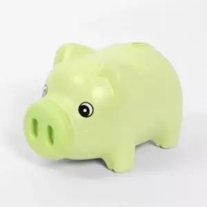 [문구/오피스] 돼지 어린이 플라스틱 그린 모양 저축 저금통