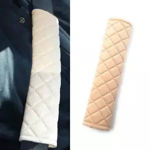 벨벳 안전벨트 커버 베이지 덮개 안전벨트커버