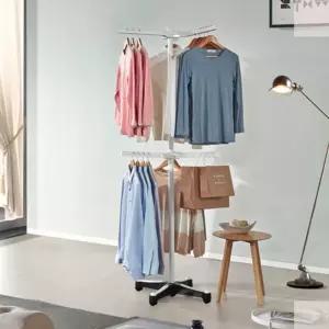 트리플행거 회전식 옷걸이 조립식 틈새 스탠드 봉행거