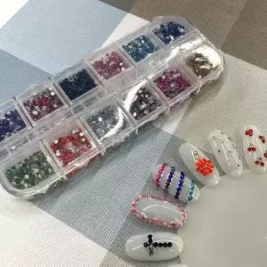 레진아트 네일아트 꾸미기 파츠 세트 믹스큐빅