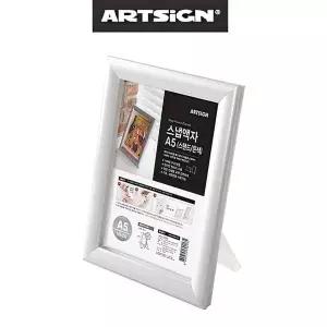 테이블 스탠트 액자 안내판 그림 사진 프레임 은색 A5 포토테이블