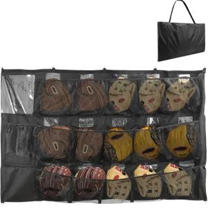 JRAYIBZ 15 선수 더그아웃 정리 - 야구 소프트볼용 헬멧 가방 걸이 장갑 공 정리함 장비 코칭 액세서리