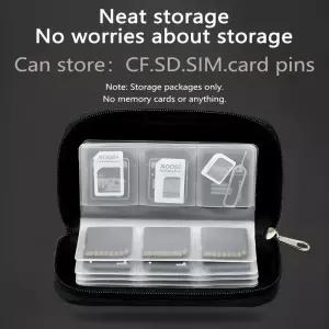 메모리 카드 보관 가방 휴대용 케이스 홀더 지갑 CF/SD/마이크로 SD/SDHC/MS/DS 게임 액세서리 박스 22