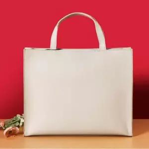 [패션] 빅 토트백 크로스 심플 서류 스퀘어 가방 아이보리