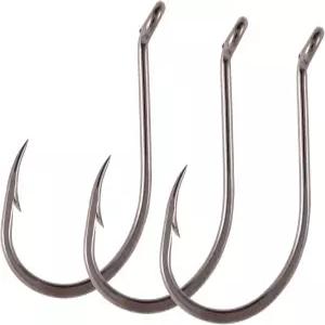 BASSROCK 30팩 옥토퍼스 낚시 바늘 EWG 베이솔더 갈고리로 바닷물 담수에서 배스 트라우트 월 팬피쉬 메기