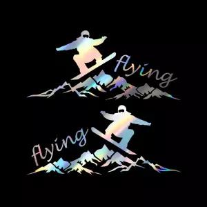 자동차 079 플라잉 포인트스티커 2개1세트특이한 인테리어 꾸미기 재미있는 레터링 익스 튜닝 차량 주유구