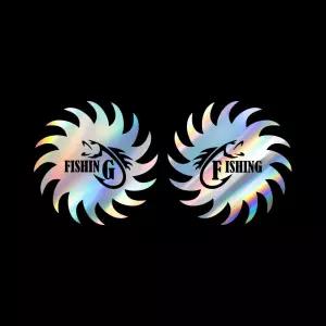 자동차 066 피싱 포인트스티커 2개1세트특이한 인테리어 꾸미기 재미있는 레터링 익스 튜닝 차량 주유구