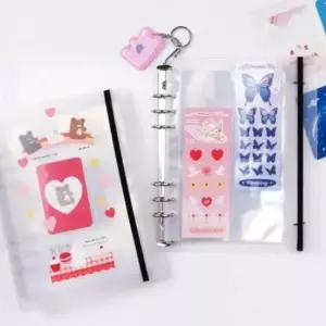 [문구] 비온뒤 A5 다이어리 파일 커버 포켓 앨범 책 스크랩북