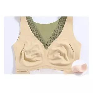 기모 브라탑 겨울 이너웨어 민소매 속옷인견 발열내의 여성 노와이어 웨어 브라 나시 따뜻한 편안한웨어 실
