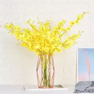 골드와이어 화병 S 로즈인테리어소품 조화 꽃병 오브제 유리