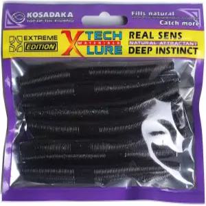 낚시용 부드러운 플라스틱 미끼 - 베이스 고무 벌레 10개 3.93인치 수박 색상 담수 및 염수