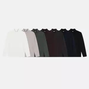 니트 라운드 반폴라 목폴라 스웨트 7컬러남자스웨터 겨울 폴라 도톰 티셔츠 남성 남성터틀넥