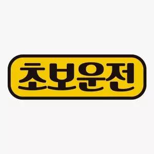 [RIZPICK]초보운전9 고휘도반사 자석 자동차스티커