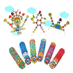 해피타운_ 서클몬스터블럭놀이 원목세트 감각발달 소근육 교구 창의력 만들기