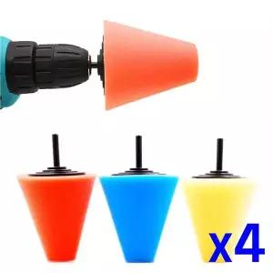 [RIZPICK]TBZ 셀프 세차용품 휠 광택 컬러 스폰지 x4개 세차스폰지