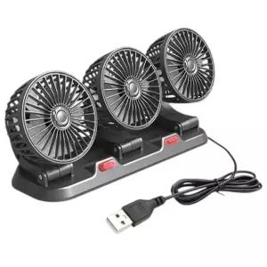 미니 휴대용 손풍기 손선풍기 3구 헤드 차량용 선풍기 핸디 핸드 자동차 차량용품 자동차용품