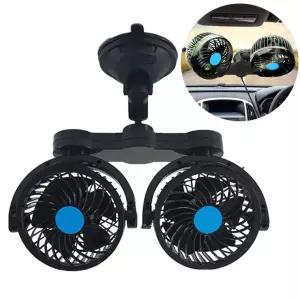 차량 각도조절 흡착식 듀얼팬 카선풍기