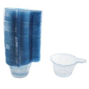 RLECS 100개 40ml 투명 디스펜서 일회용 혼합 플라스틱 컵 에폭시 팔레트 믹싱