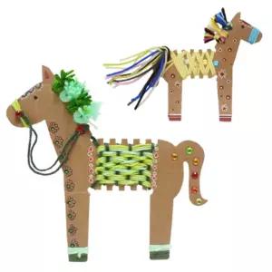 스트링아트_모빌_목마_10인꽃스티커 어린이날 스승의 방과후수업 유치원교구 집교구 과반접시만들기 미니캔