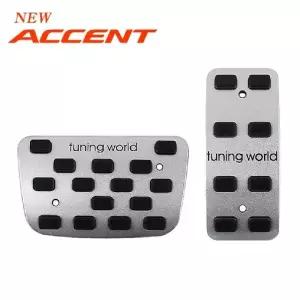 디퓨젼 튜닝페달 뉴엑센트 2P 엑셀 브레이크 커버자동차용품 차량 순정형자인 패드 패달 논슬립