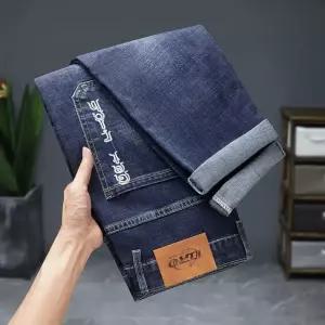 후니오 팬츠 클럽 자수 스판 청바지 스키니 허리 남자슬림청바지 UNO1