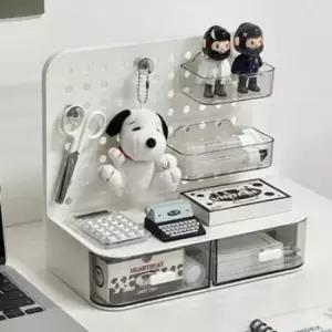 [문구/오피스] 미니 책상 타공선반 사무용품 데스크 필기구 정리함