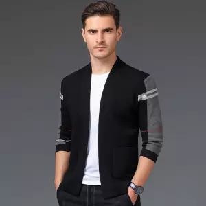 제반 가디건 남자 니트 가을옷 자켓 브랜드 남성 블랙 가을 간절기 코디 얇은 세트 간아우터 티셔츠 브이넥
