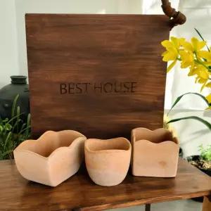 이탈리아 명품 수제토분웨이브 D13 원형화분선물 빈티지 식물 꽃화분 베란다 업소용 분갈이 채소 깔끔한 심