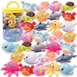 오션 풀백 30피스 장난감 세트 258 미니카 자동차 탈것 다이캐스트 선물 놀이 어린이 바다친구