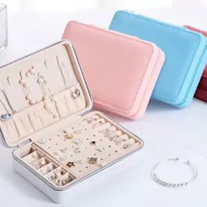 키밍 쥬얼리 보관함 화장품 정리함 악세사리 수납함엔틱 빈티지 박스 귀걸이 미니보석함 반지 목걸이 휴대