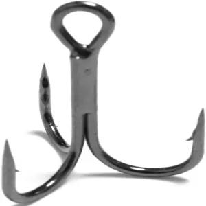 후크 업그레이드를 위한 루어 낚시 트레블 커팅 블레이드 4배 강력한 숏 섕크 블랙 니클