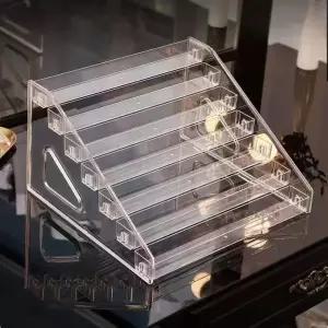 앨범 보관함 아크릴 계단형 진열대 캐비닛 진열대