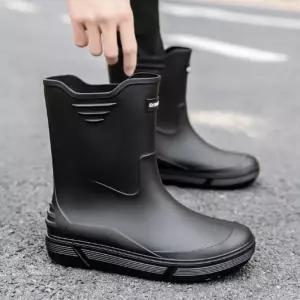 남성 방수장화 레인부츠 작업화 장마철 해루질 시장 물질신발 낚시용품 농사 공사 작업용 방한