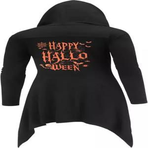 쿠판디 롱 후드 가디건 러플 숄 칼라 오픈 프론트 경량 드레이프 케이프 오버코트 포켓 포함