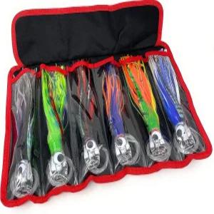 캡틴 제이 낚시 트롤링 루어 9인치 6개 / 8개 패키지 해양 빅 게임 말린 참치 마이 와후