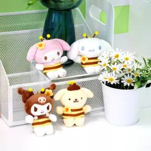 산리오 꿀벌 가방고리 4종 택1귀여운인형 악세사리 걸이 캐릭터 봉제 장식