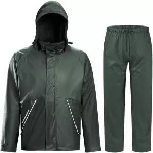 남성용 낚시 방수 레인기어용 타운앤필드 레인슈트 팬츠/오버롤 포함 헤비 듀티 레인코트 재킷