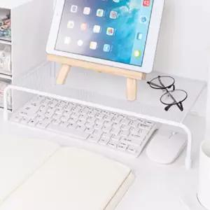 모니터받침대 정리 책상 선반 1단 외이드형 사무실 수납 거치대 데스크톱 PC키높이 탁상 컴퓨터 사수실기구